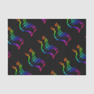 Life without Music would b flat Humour Quote Tissue Paper