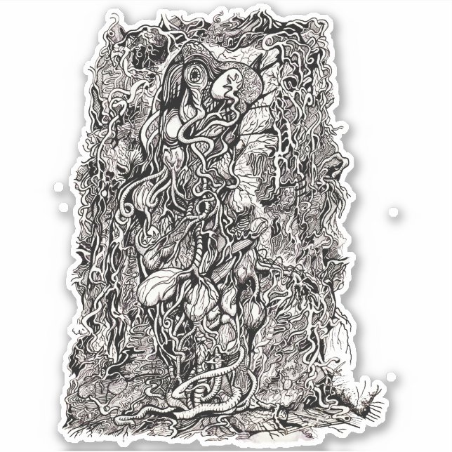 Life Without Skin, by Brian Benson, sticker (Front)