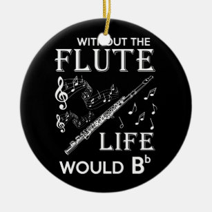 Life Without The Flute Ceramic Tree Decoration