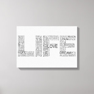 Life Wrapped Canvas Art