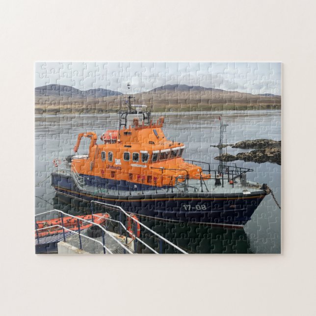 Lifeboat at Port Askaig, Isle of Islay, Scotland Jigsaw Puzzle (Horizontal)