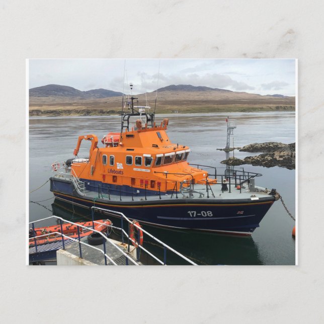 Lifeboat at Port Askaig, Isle of Islay, Scotland Postcard (Front)