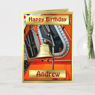 LIFEBOAT BELL Birthday Card