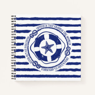 Lifebuoy And Starfish Notebook