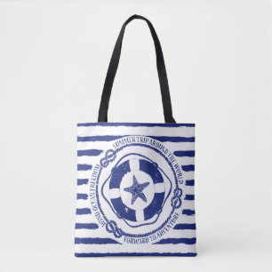 Lifebuoy And Starfish Tote Bag