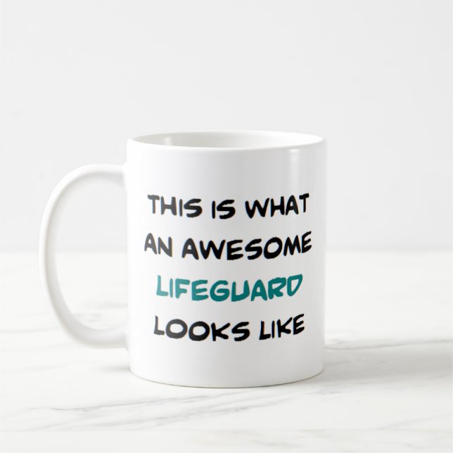 lifeguard, awesome coffee mug (Left)