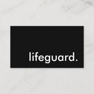 lifeguard. business card