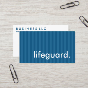 lifeguard. business card