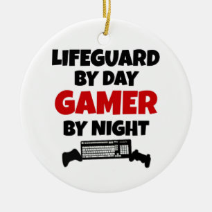 Lifeguard Gamer Ceramic Tree Decoration
