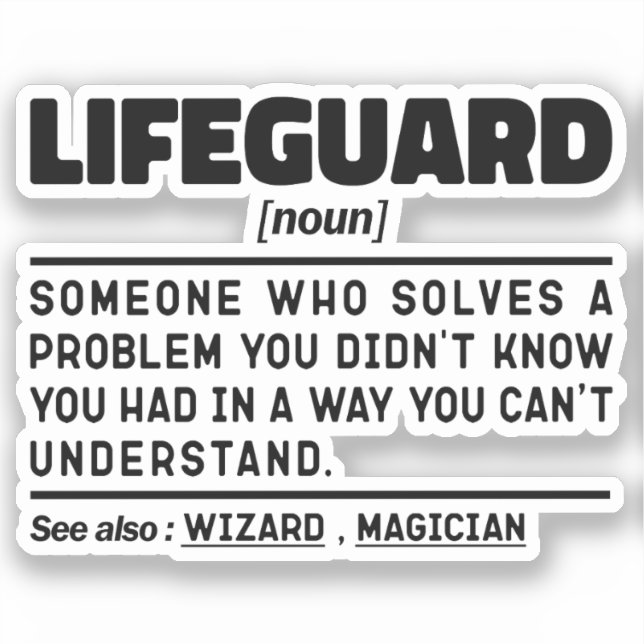 Lifeguard Noun Certified Beach Guard Memes (Front)