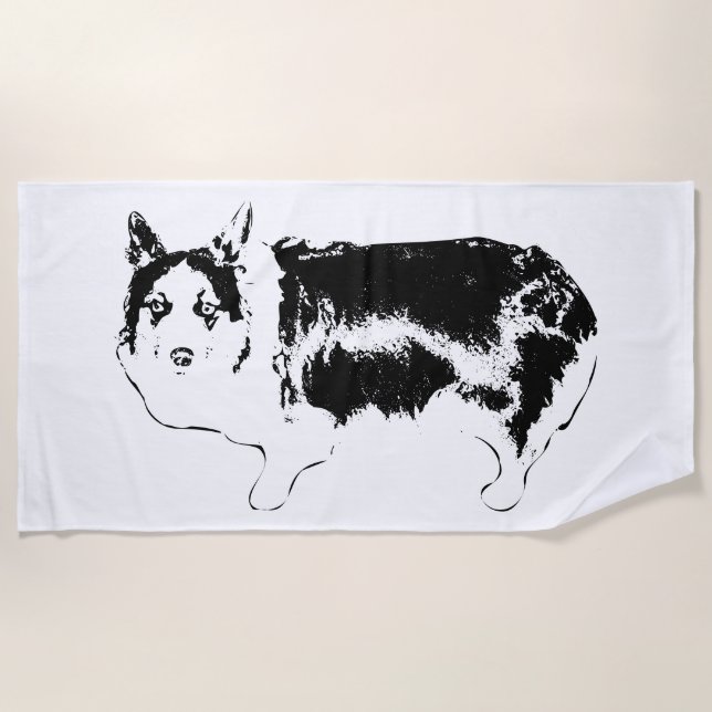 Lifeguard of Snacks Beach Towel (Front)