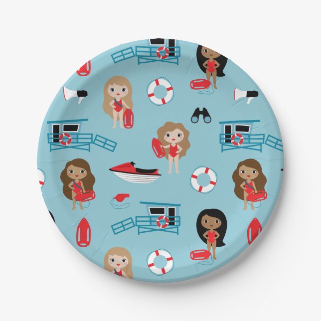 Lifeguard Paper Plates (Front)