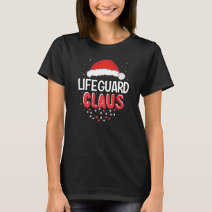 Lifeguard Santa Claus Christmas Matching Costume P T-Shirt