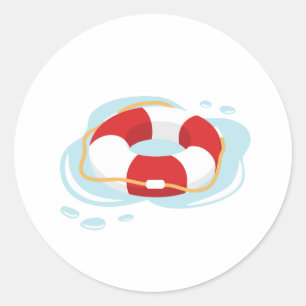Lifeguard Saver Classic Round Sticker