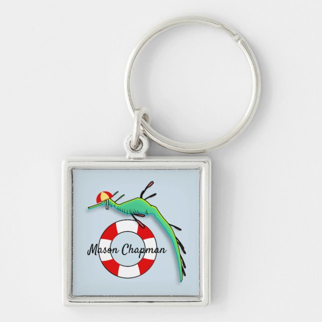 Lifeguard Sea Dragon Key Ring (Front)