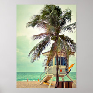 Lifeguard Station  Florida Poster