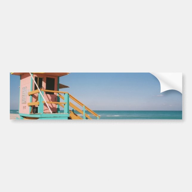 Lifeguard Tower Bumper Sticker (Front)