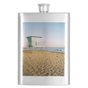 Lifeguard Tower in Santa Cruz Hip Flask