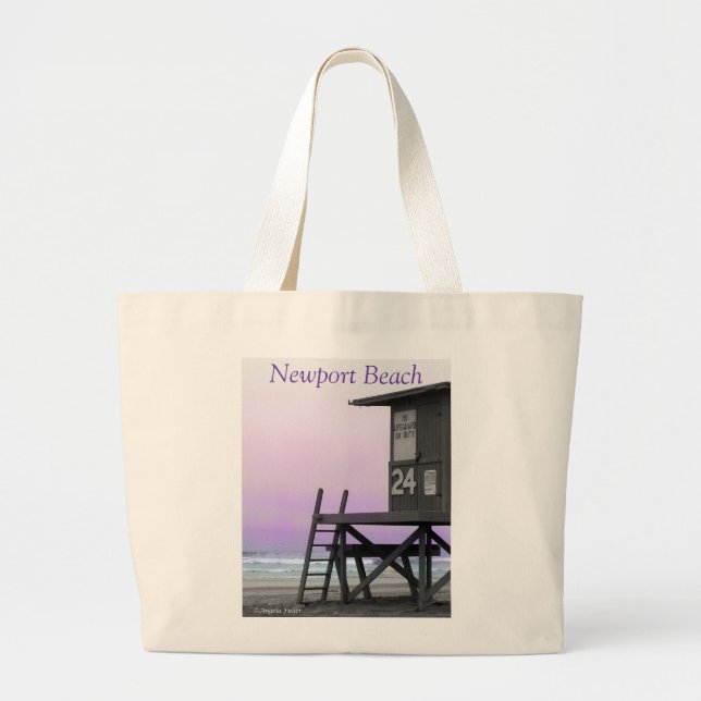 Lifeguard Tower Newport Beach Bag (Front)