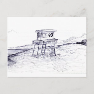 Lifeguard Tower Postcard