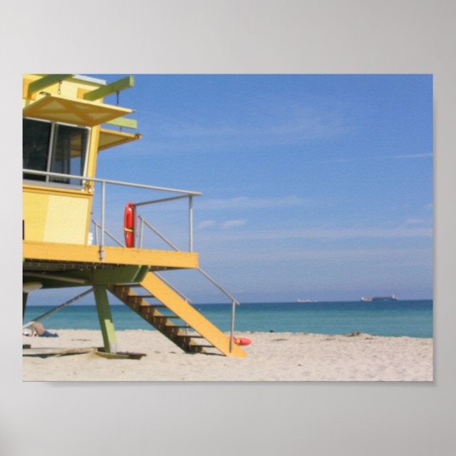 Lifeguard Tower Poster (Front)