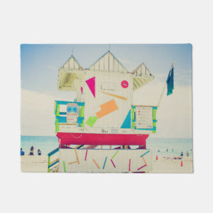 Lifeguard Tower South Beach, Miami Doormat