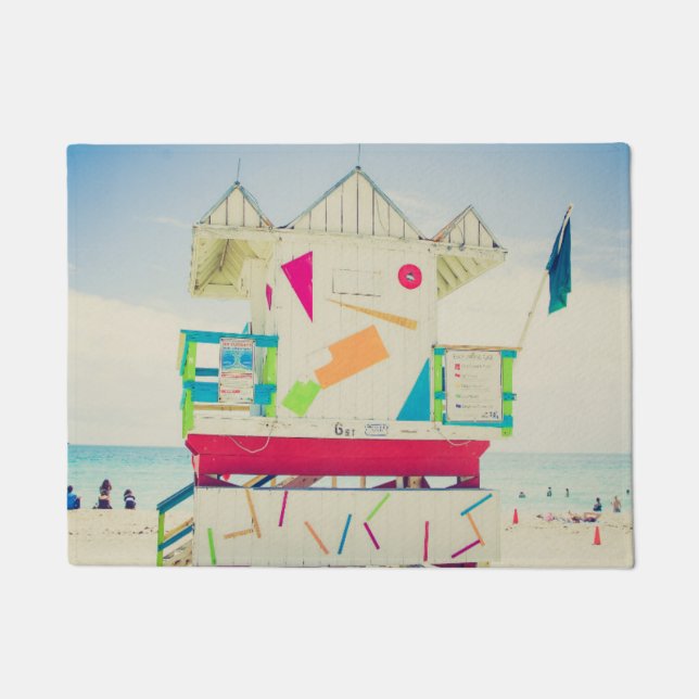 Lifeguard Tower | South Beach, Miami Doormat (Front)