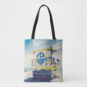 Lifeguard Tower   South Beach, Miami, Fl Tote Bag
