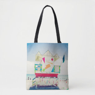 Lifeguard Tower   South Beach, Miami Tote Bag