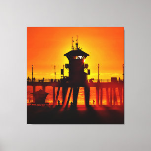 Lifeguard Tower Zero (Canvas 40" x 40") Canvas Print