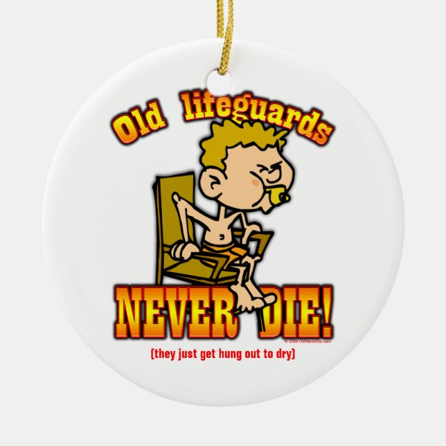 Lifeguards Ceramic Tree Decoration (Front)