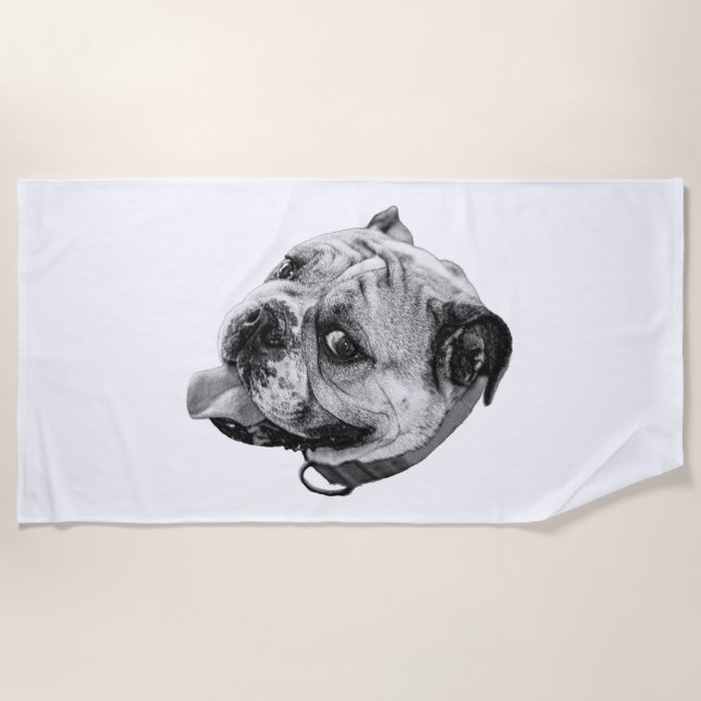 Lifelike Lounge Beach Towel (Front)
