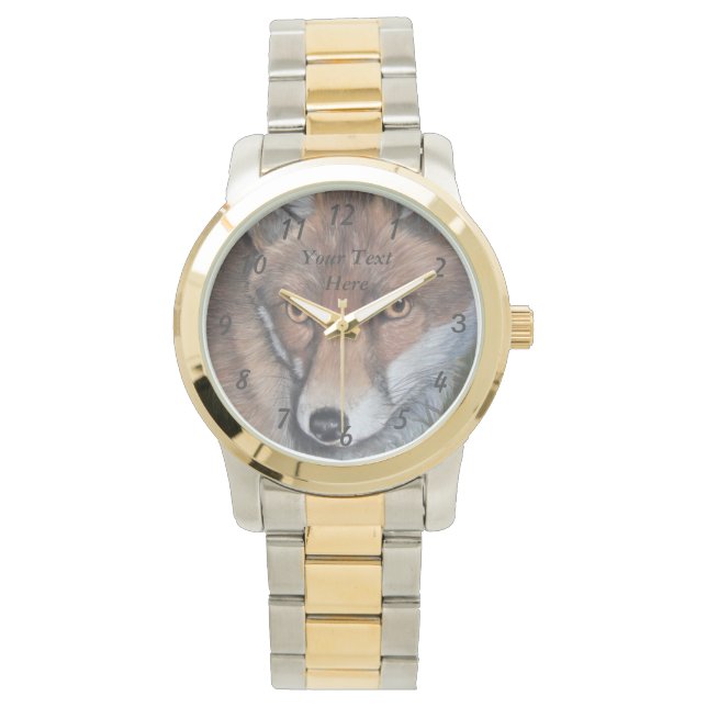 lifelike picture of cute red fox wildlife watch (Front)