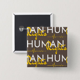 Lifeline to Human Rights 15 Cm Square Badge