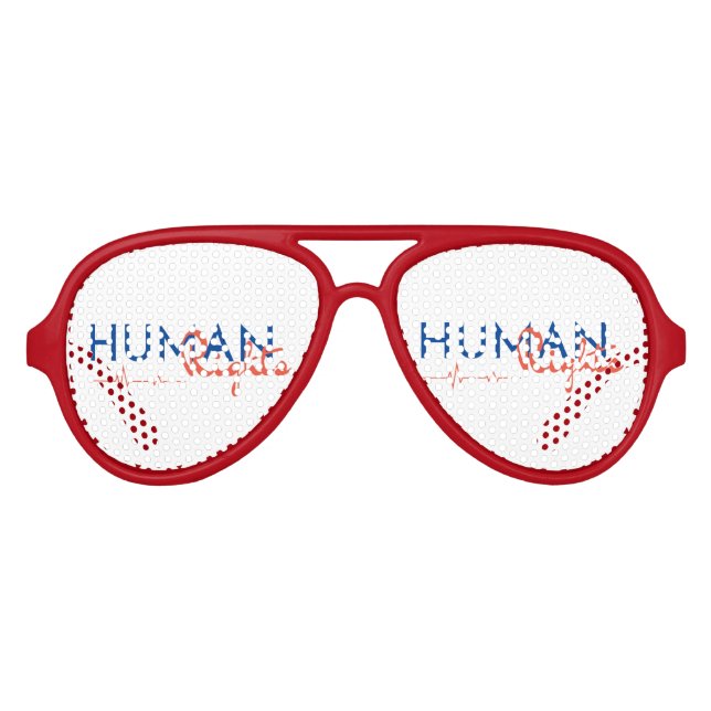 Lifeline to Human Rights Aviator Sunglasses (Front)