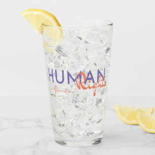 Lifeline to Human Rights Glass