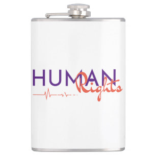 Lifeline to Human Rights Hip Flask