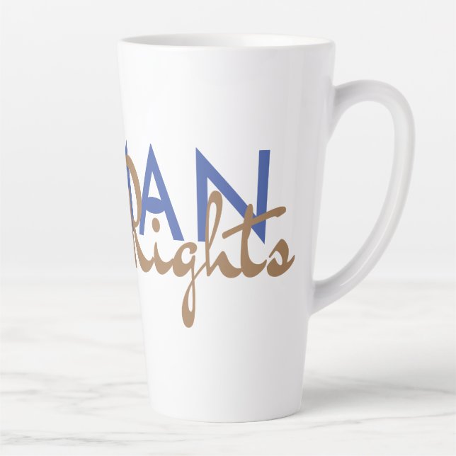 Lifeline to Human Rights Latte Mug (Right)
