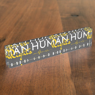 Lifeline to Human Rights Nameplate