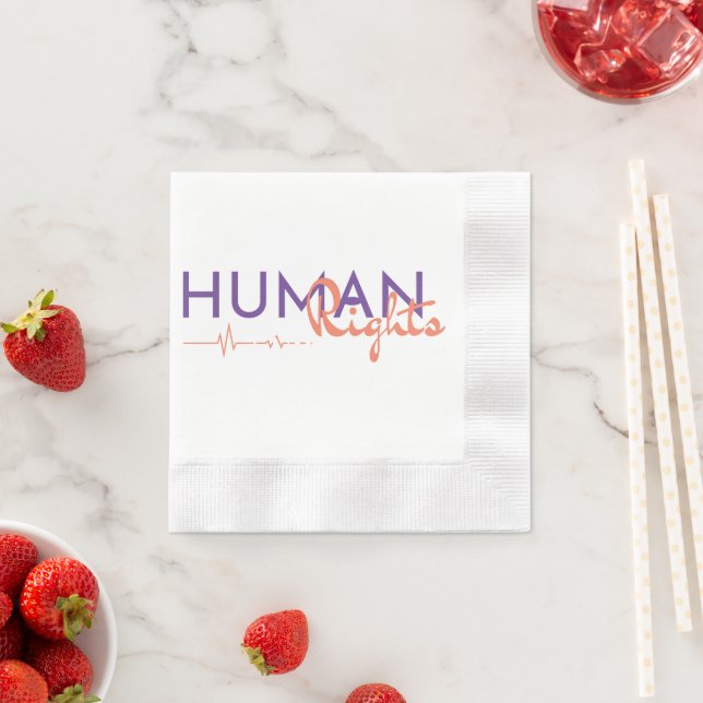 Lifeline to Human Rights Napkin (Insitu)