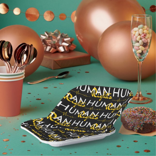 Lifeline to Human Rights Paper Plate (Multi)