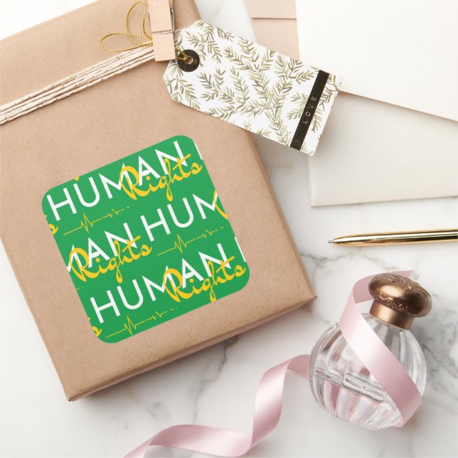 Lifeline to Human Rights Square Sticker (Gifting)
