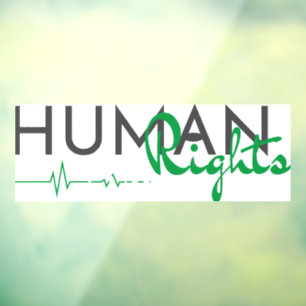 Lifeline to Human Rights Window Cling