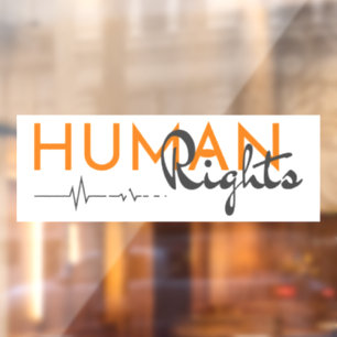 Lifeline to Human Rights Window Cling