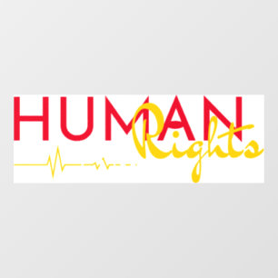 Lifeline to Human Rights Window Cling