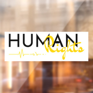 Lifeline to Human Rights Window Cling