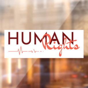Lifeline to Human Rights Window Cling