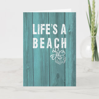 Life's A Beach Card