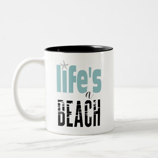 Life's A Beach Coffee Mug (Left)