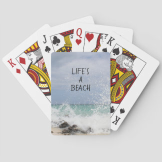 Life's A Beach Playing Cards